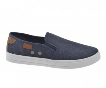 CHAUSS WILDE TOILE  MARINE
