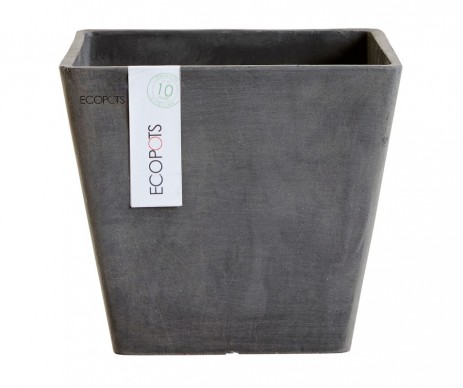 POT ROTTER CARRE NOIR 20CM