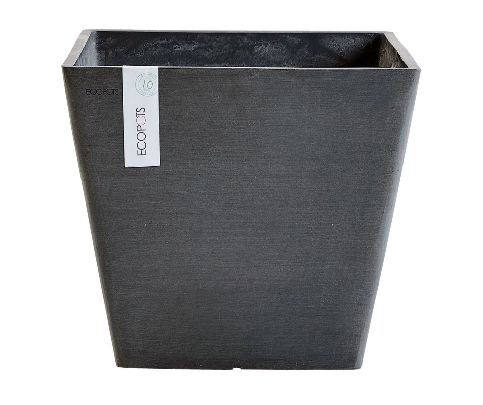 POT ROTTER CARRE NOIR 50CM