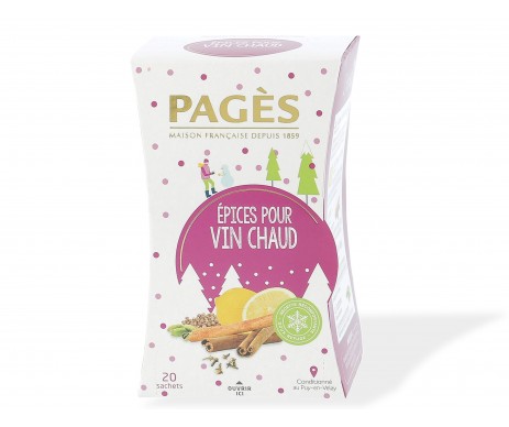 ÉPICES POUR VIN CHAUD 20 SACHETS - PAGÈS