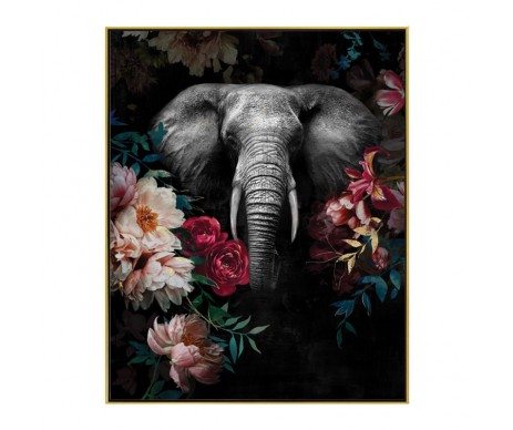 TOILE ELEPHANT PASTEL 40x50CM