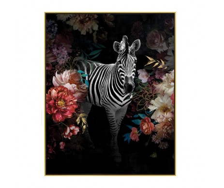 TOILE ZEBRE PASTEL 40x50CM
