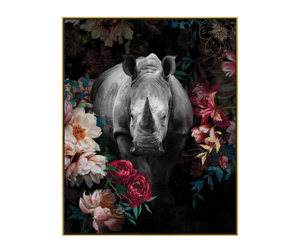 TOILE RHINO PASTEL 40x50CM