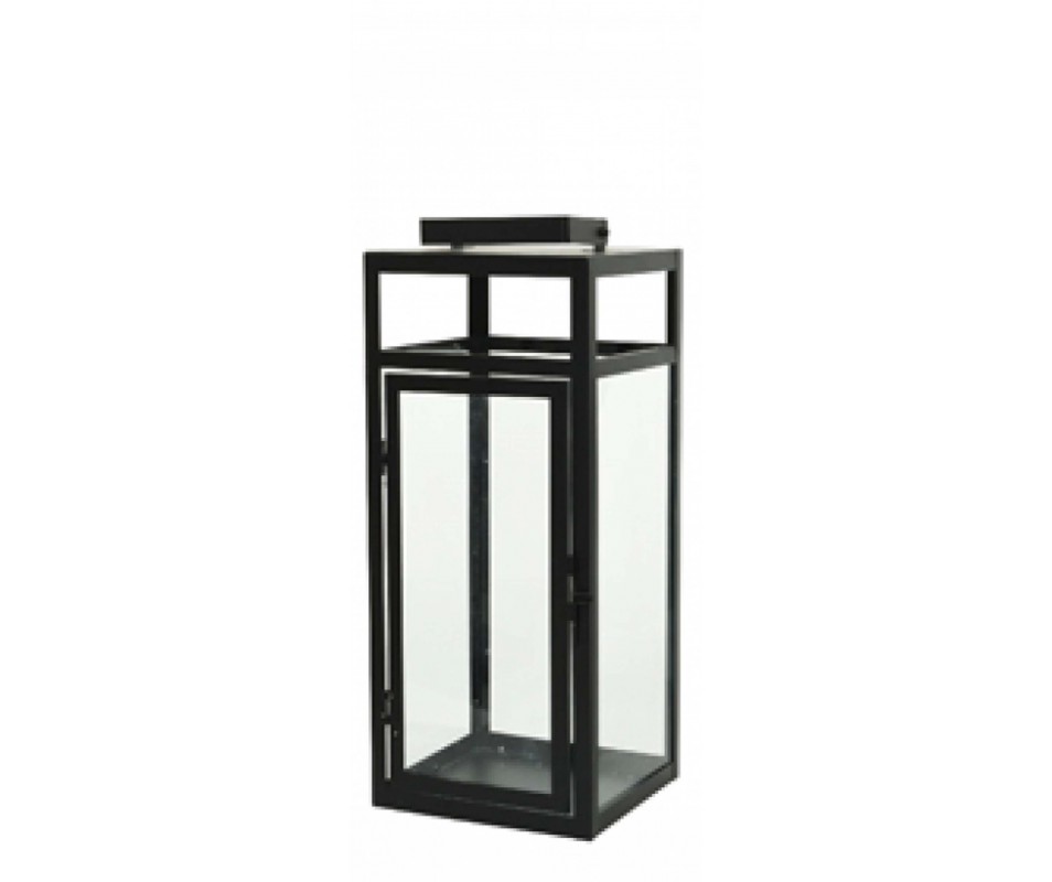 LANTERNE MET 17X17 H42CM NOIR