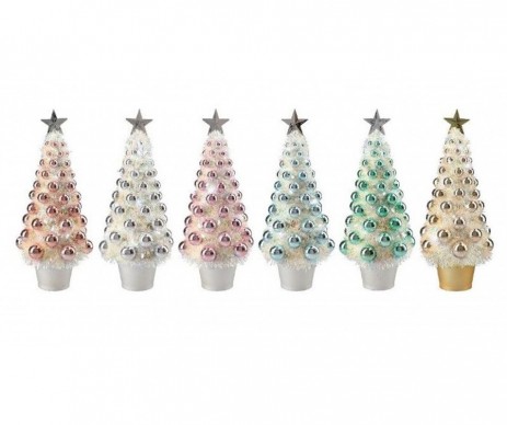 SAPIN AV BOULES LED 16X16X39.5