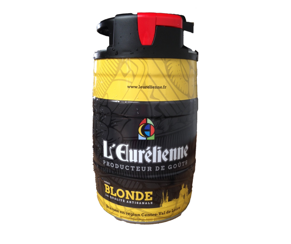 Bière blonde d'Alsace FISCHER : le fût de 5L à Prix Carrefour