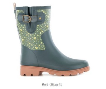 DEMI BOTTE KETTI VERT TAILLE 41