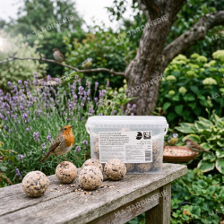 Seau de 55 boules de graisse pour oiseaux (95 g)