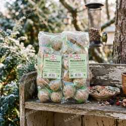 10 boules de graisse pour oiseaux (95 g)