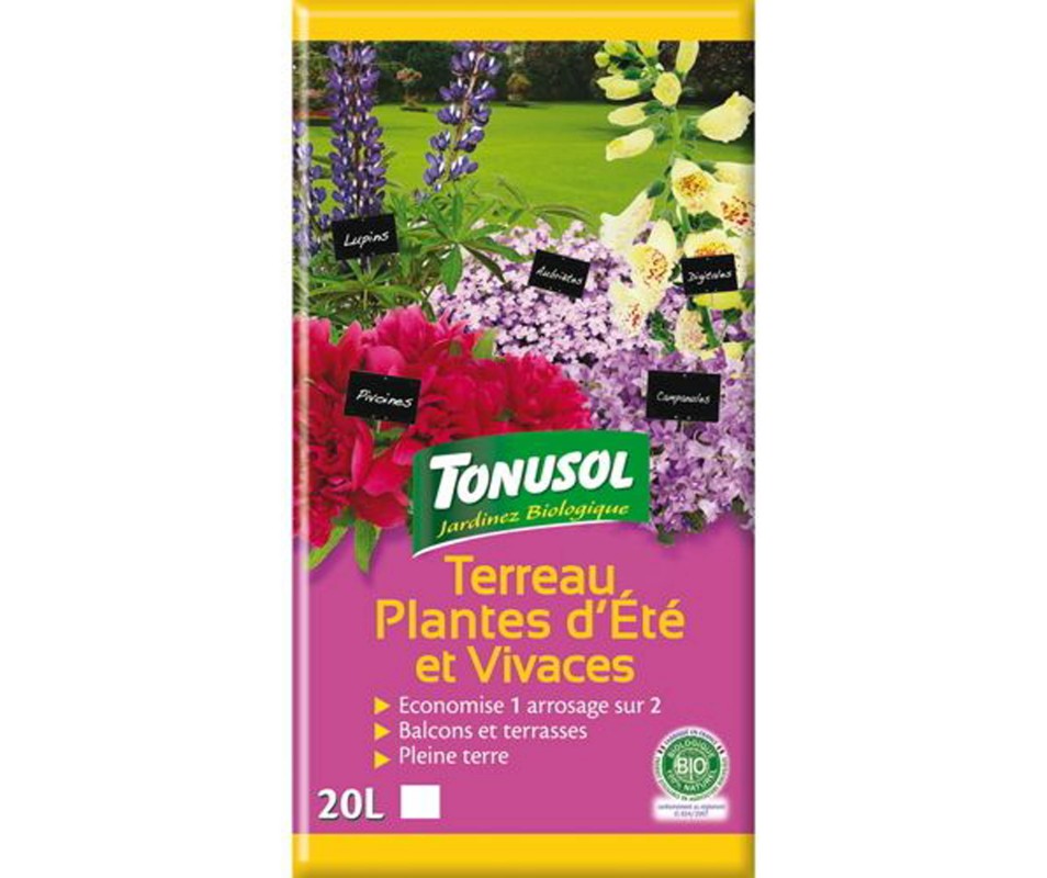 TERREAU PLANTES VIVACES 20L - TONUSOL