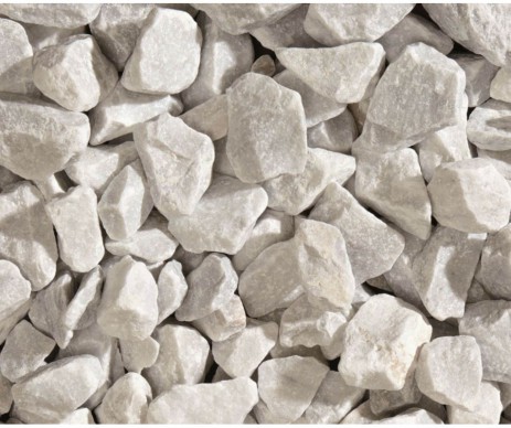 CONCASSES BLANC CARRARA 25KG - CALIBRE 50/70MM  - GRANULATI ZANDOBIO