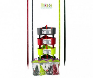6 ATTACHES ECO TUTEUR VIOLET
