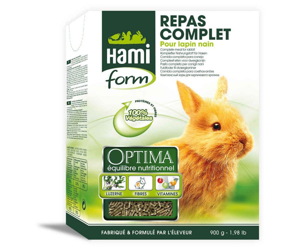 ALIMENT COMPLET LAPIN OPTIMA 900G - HAMI FORM
