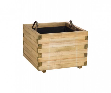 BAC BOIS BAROQUE CARRE 50X50X38CM