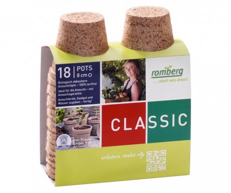 POTS DIAMETRE 8CM X18 BIODEGRADABLE