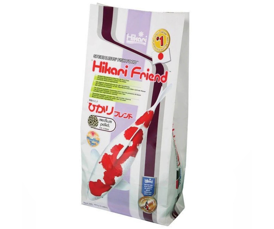 HIKARI FRIEND KOI POND FISH FOOD PELLETS MEDIUM/LARGE PELLET 4kg