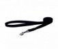 LAISSE UTILITY POUR CHIEN 11MM NOIR COUTURES REFLECHISSANTES