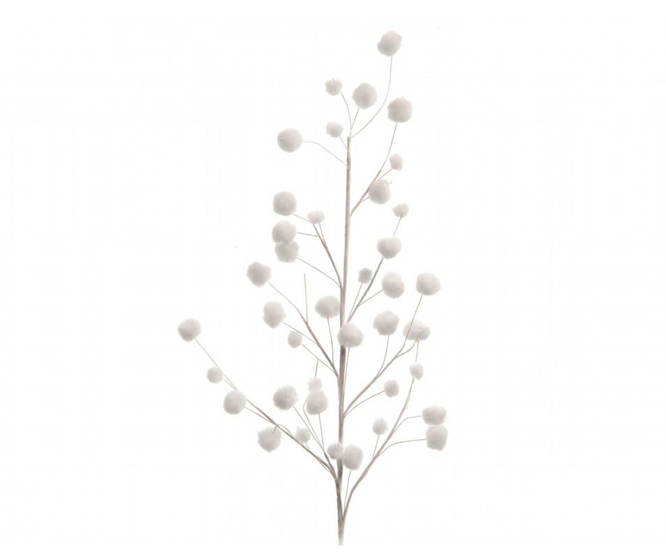 BRANCHE BOULE NEIGE 55CM BLC