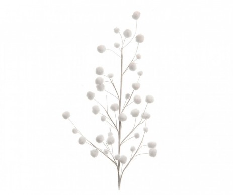 BRANCHE BOULE NEIGE 55CM BLC