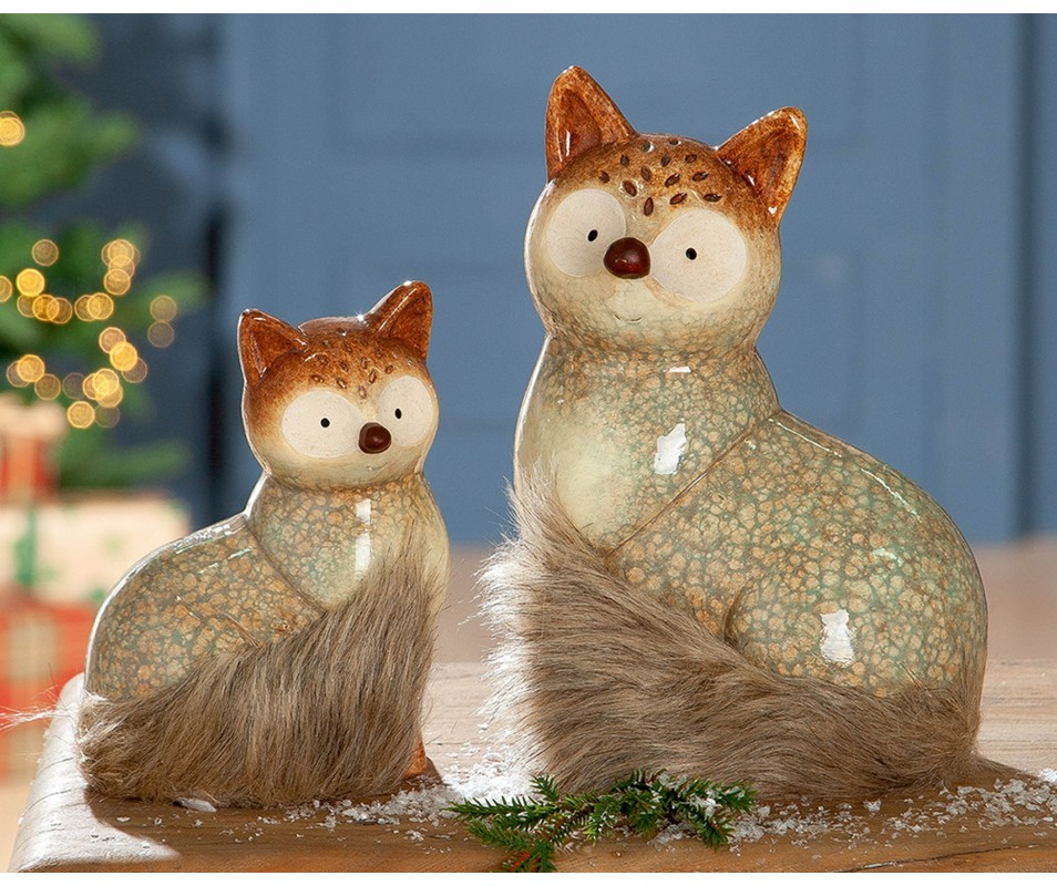 RENARD EN CERAMIQUE SELVA HAUTEUR 24CM