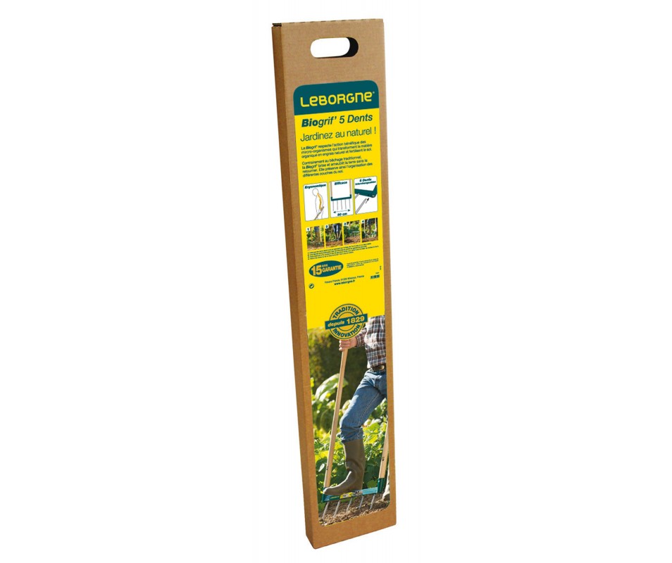 BIOGRIF NATUROVERT 5 DENTS MANCHE BOIS