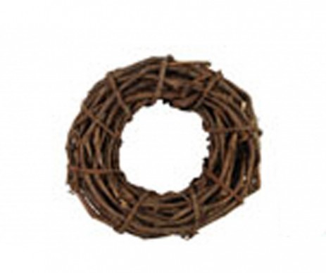 COURONNE OSIER BRUT GRISE D30