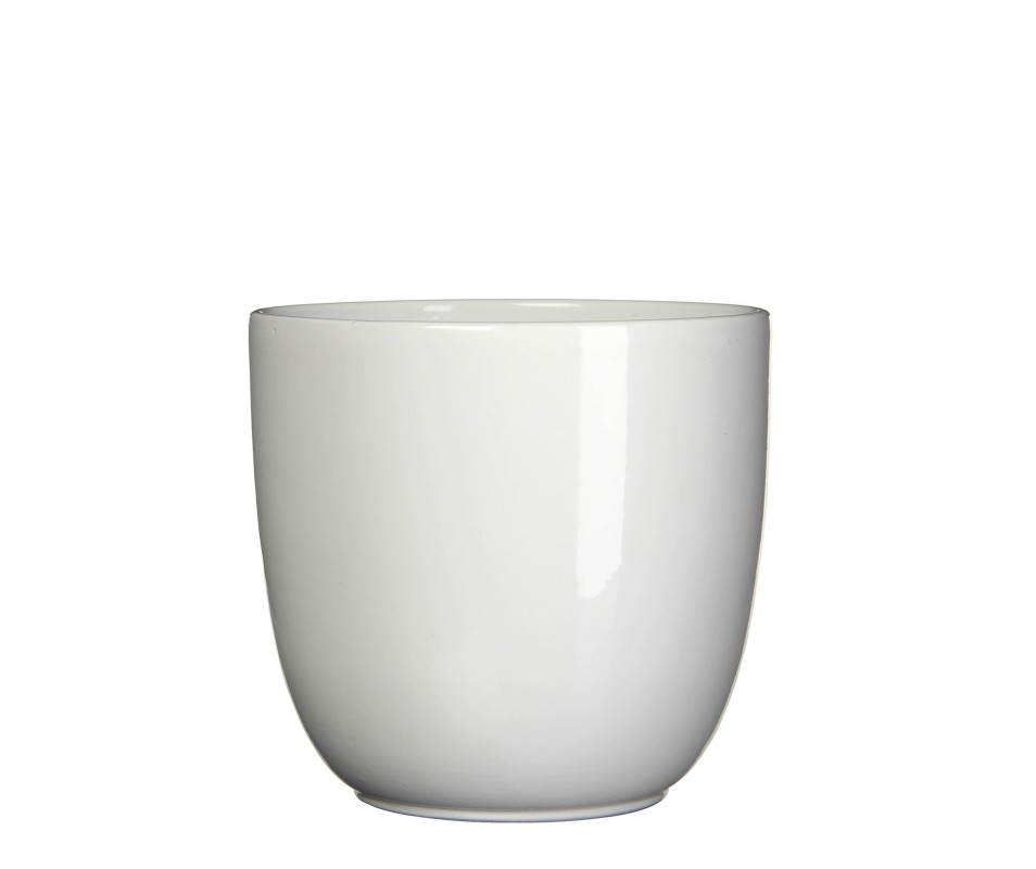 POT TUSCA ROND BLANC D25