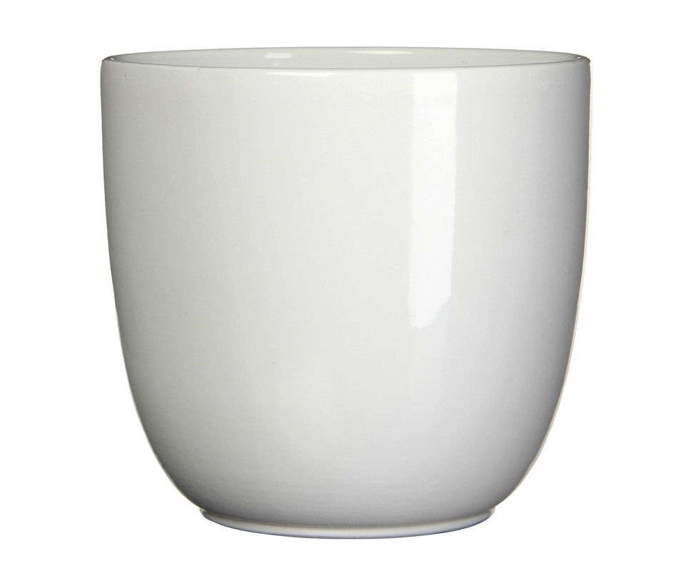 POT TUSCA RONDE BLANC H34