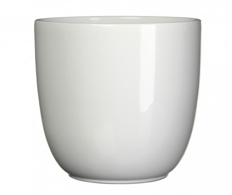 POT TUSCA RONDE BLANC H34