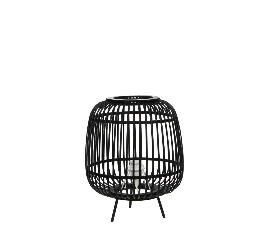 LAMPE DE TABLE NOIR -H37XD29CM