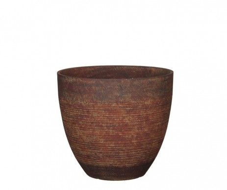 POT RONDE ROUILLE - H33XD37CM