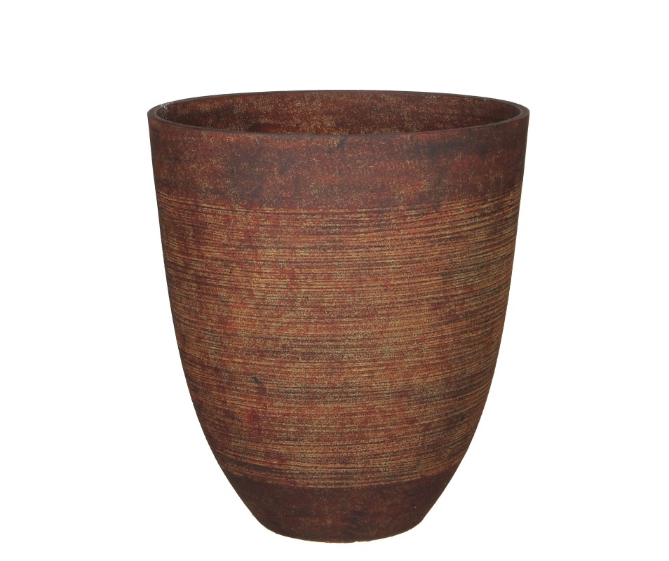 POT RONDE ROUILLE - H50XD45CM