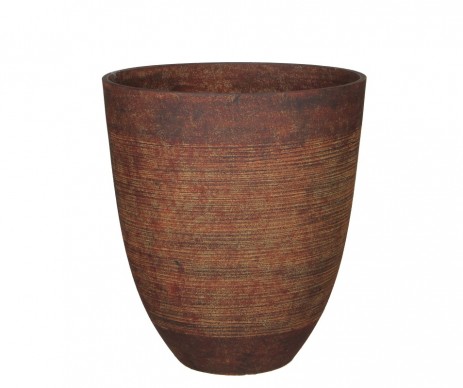 POT RONDE ROUILLE - H50XD45CM