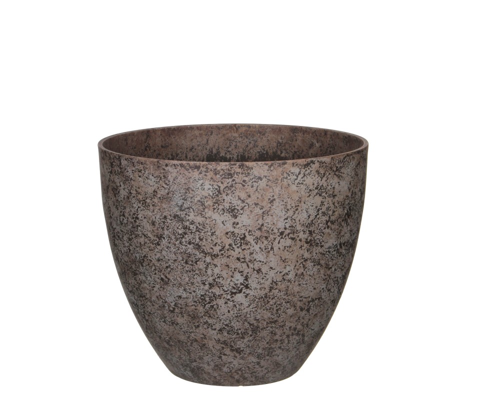 POT RONDE TAUPE ANTIQUE-H39CM