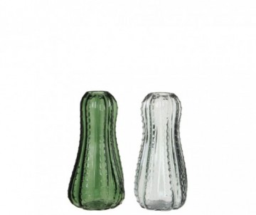 VASE CACTUS VERRE 2 ASS-H27CM