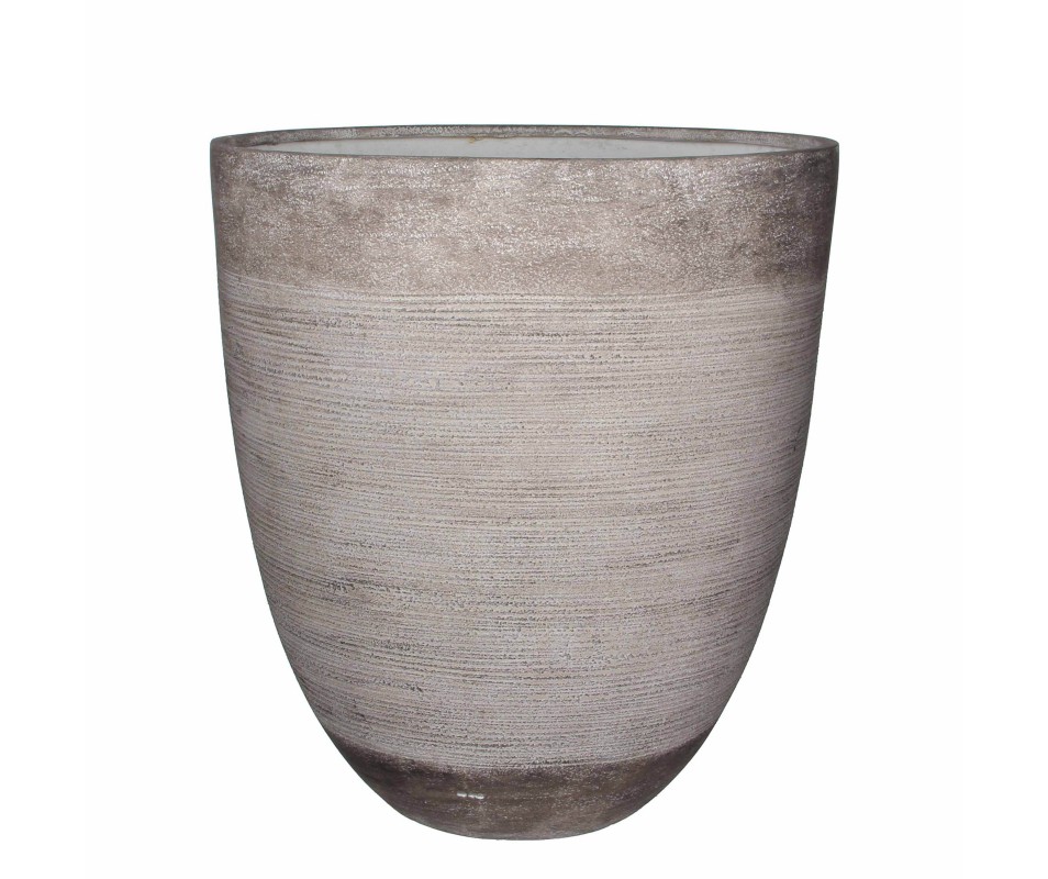 POT RONDE TAUPE - H50XD45CM