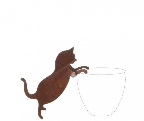 CHAT METAL ROUILLE