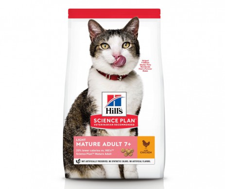 CROQUETTES FELINE MATURE ADULT 7+ LIGHT POULET 1.5KG