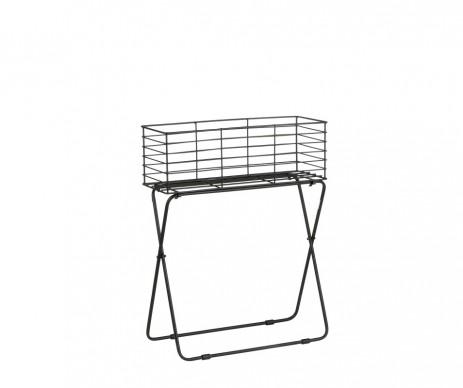 FENCE PLANT STAND NOIR H68CM