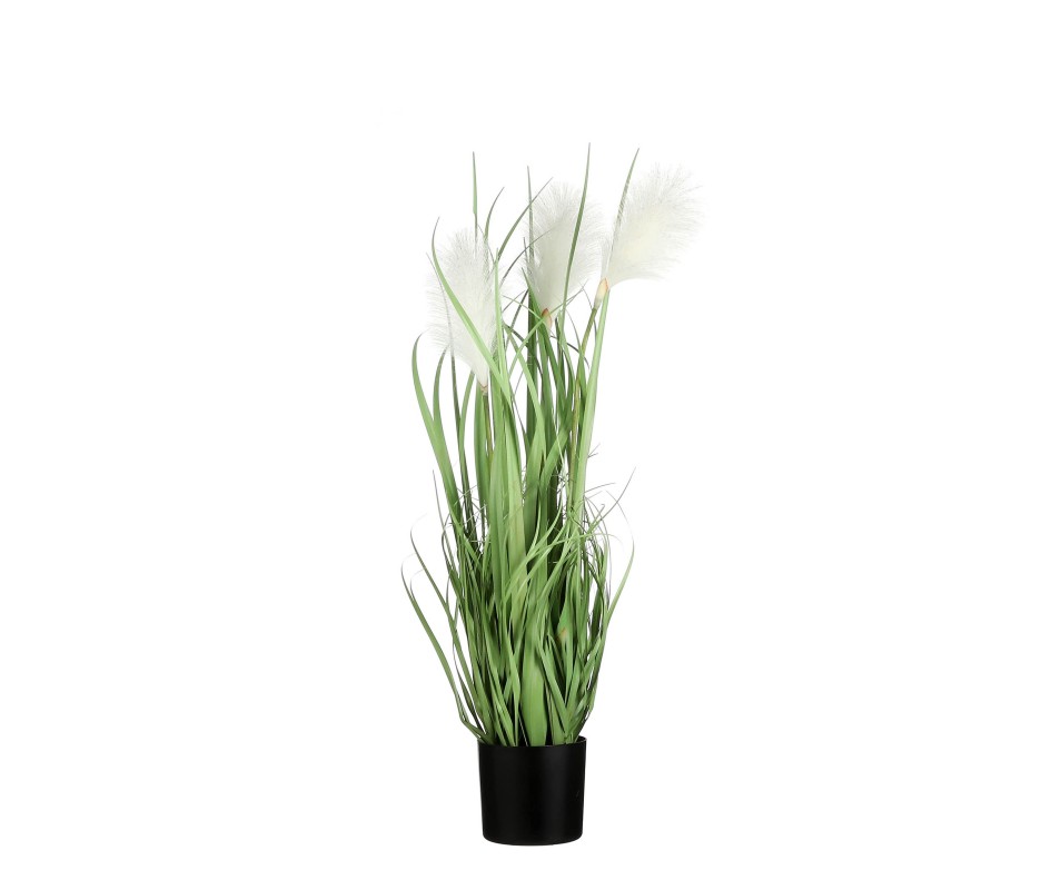 FOXTAIL POT PLAST BLC H81CM
