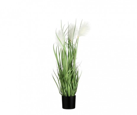 FOXTAIL POT PLAST BLC H81CM