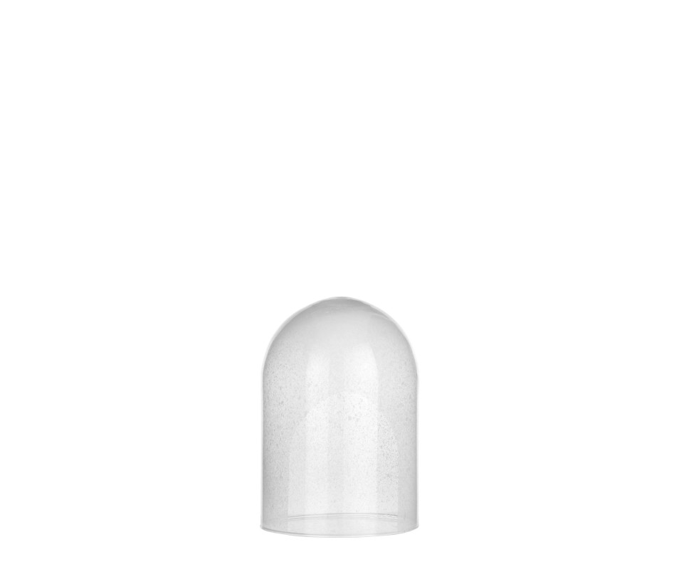 CLOCHE VERRE GIVRE - H23XD17CM