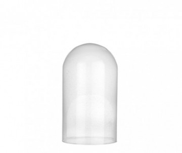 CLOCHE VERRE GIVRE - H38XD23CM