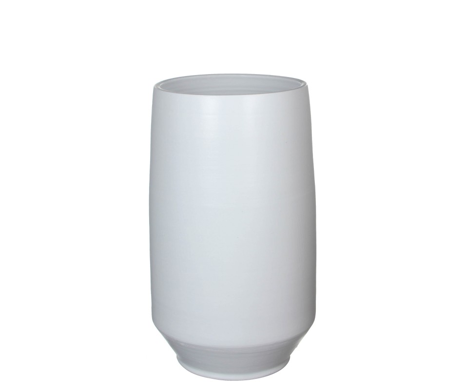 VASE ROND JORDI BLC H50XD28CM