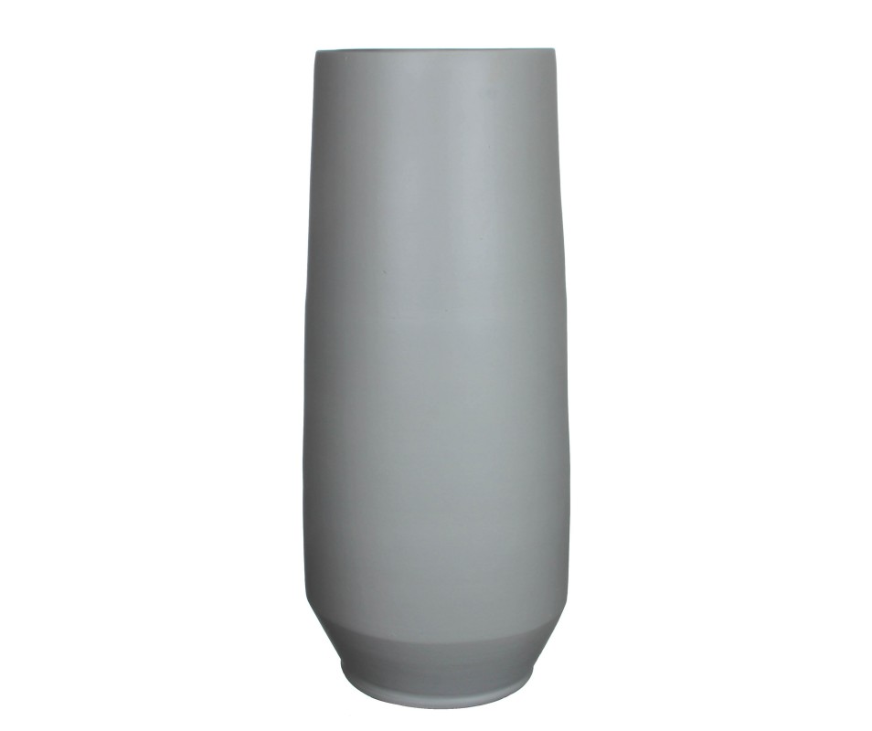 VASE ROND JORDI GRIS H70XD28CM