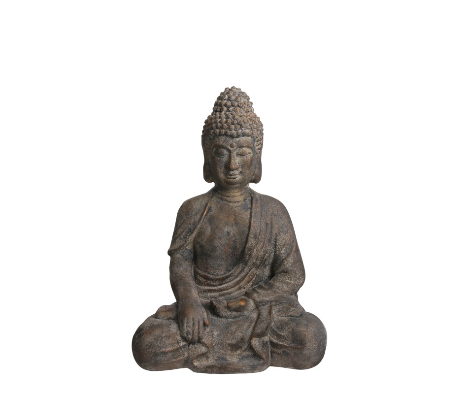 BOUDDHA GRIS L46X33XH65CM