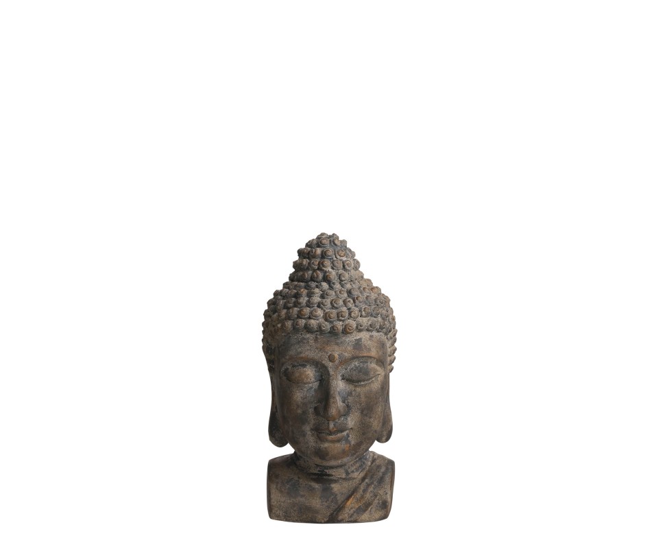 BOUDDHA GRIS L23X26XH48CM