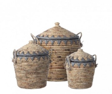 PANIER ZAMBO ROND MM MARRON CL