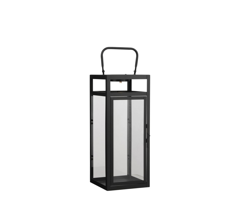 LANTERNE BARK NOIR SOLAR H41