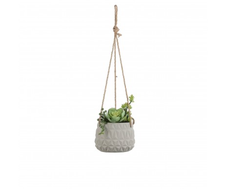 PLANTE ARTIFICIEL POT VERT H21XD14CM